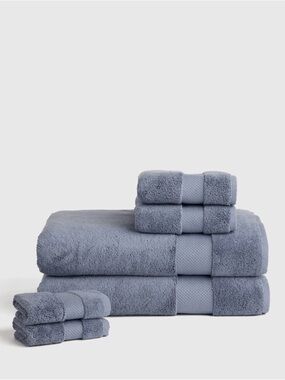 Quince Turkish Cotton Lux Bath Sheet Set in Mineral 410